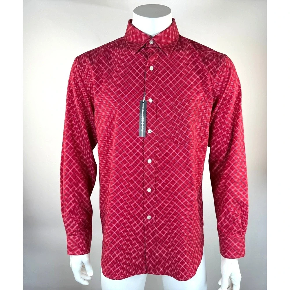 Full Turn Direct the Boss Shirt Mens L‎ NWT Performance Sport Stretch Button-up